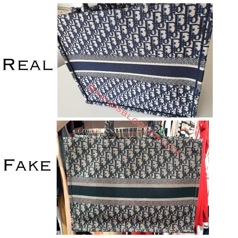 christian dior tote bag fake vs real